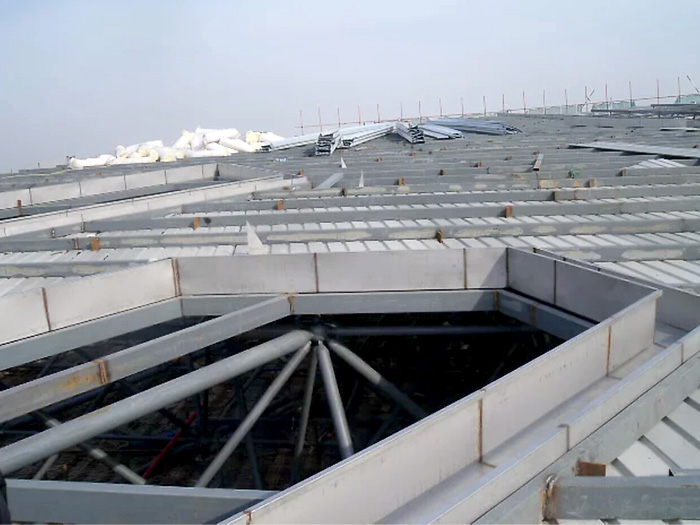 辛集安吉县体育馆网架